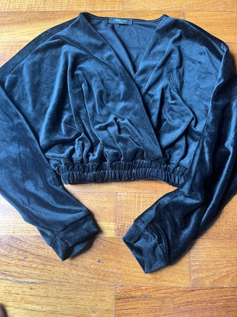 Piazza Italia velvet crop top