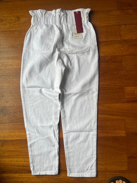 Jeans bianchi paperbag Missguided