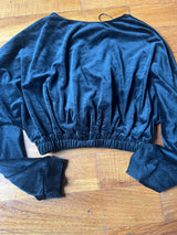 Piazza Italia velvet crop top