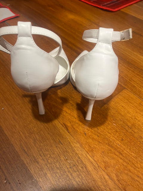 Décolleté slingback bianche Bottega 22