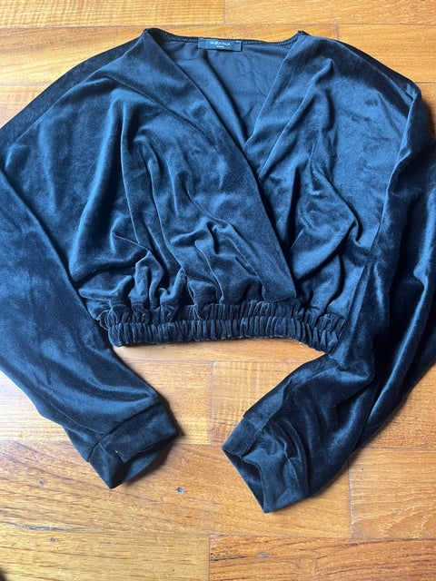 Piazza Italia velvet crop top